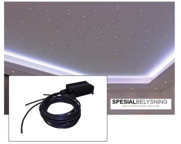Stjernehimmel m/200 fibere, m/funkling og hvitt lys VPL30T-CEP200
