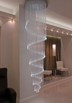 Kimmel LED fiberoptisk lyskrone med 150 krystaller